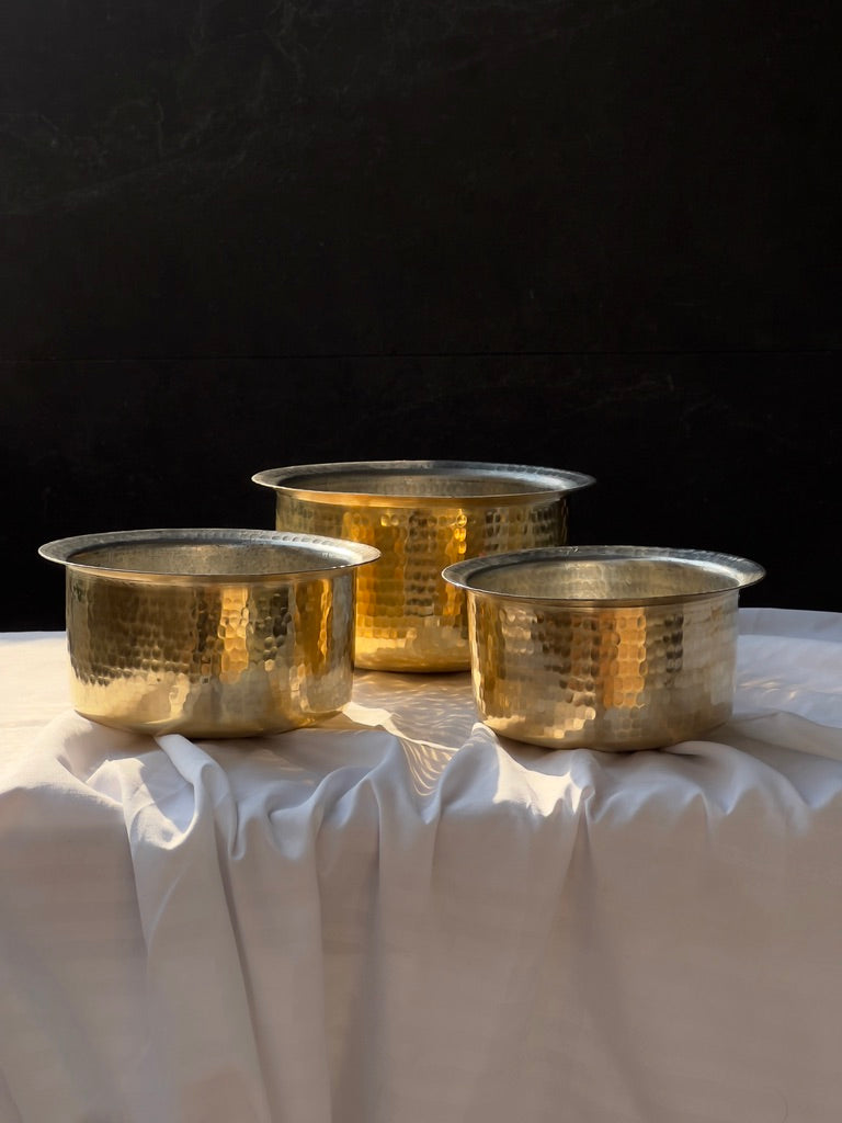 Brass Patila / Milk | Kalai Lining Inside: Safe & Non-Toxic