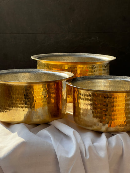 Brass Patila / Milk | Kalai Lining Inside: Safe & Non-Toxic